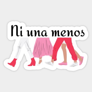 Ni una menos protest Sticker